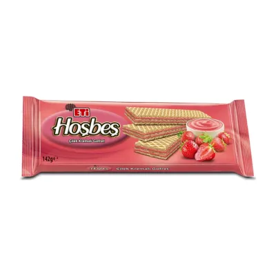 Eti – Hoşbeş Wafer with Strawberry Cream – 142 g