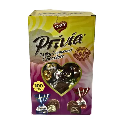 Privia – Milky Compound Chocolate – 100 pcs