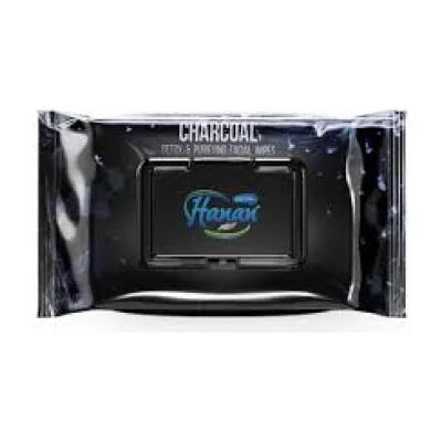 Hanan – Charcoal Face Wipes – 60 pcs