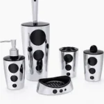 Flora silvery bathroom set-5 piece