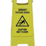Caution sign for wet floor