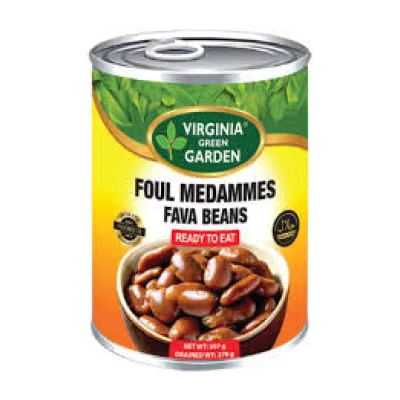 Virginia Green Garden – Foul Medames Fava Beans (Ready to Eat) – 397 g