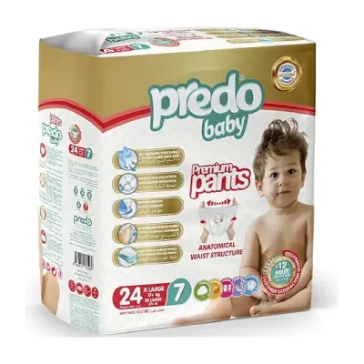 Predo – Baby Premium Pants, Size 7 (3XL, 17+ kg) – 24 pcs