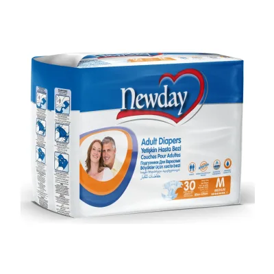 Newday – Adult Diapers, Medium – 30 pcs
