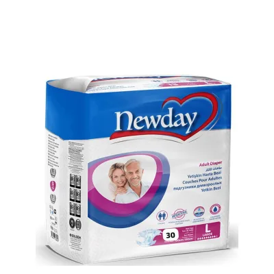 Newday – Adult Diapers, Large – 30 pcs