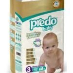 Predo baby premium comfort no.3(midi 4-9kg)-68pcs