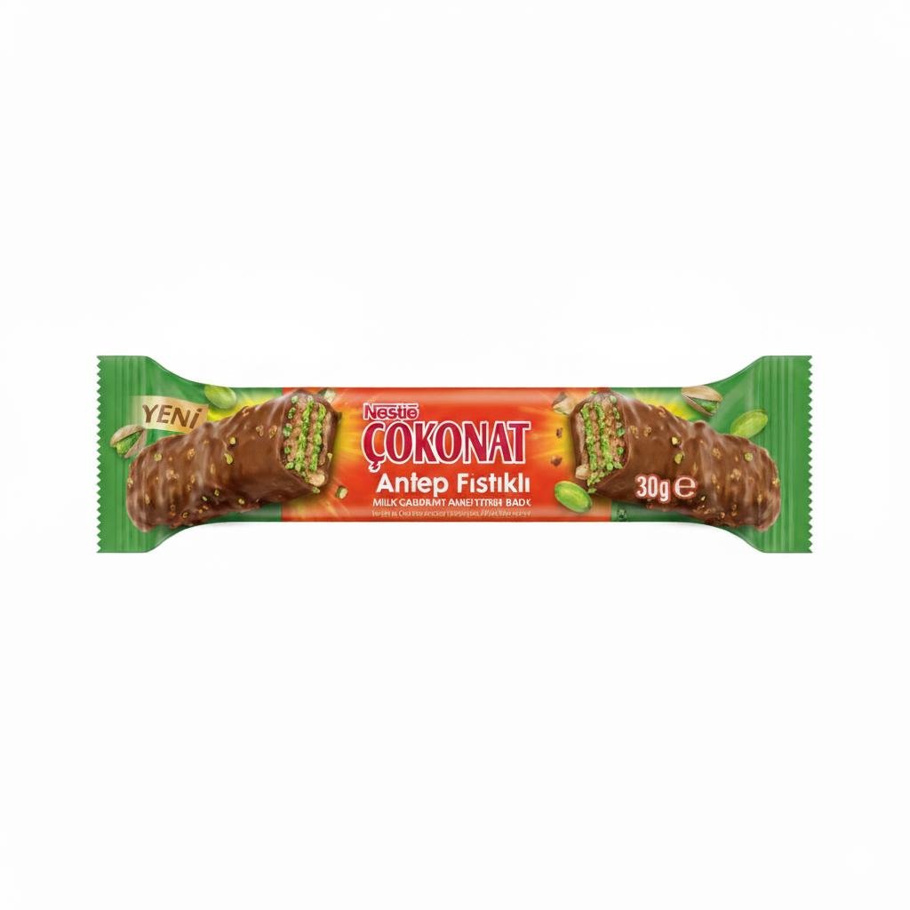 cokonut Ulker chocolate with pistachio-30g - Image 1