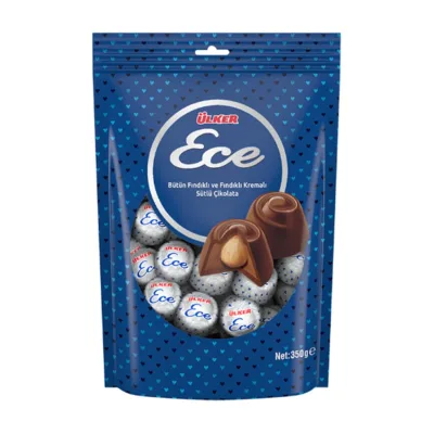 Ülker – Ece Chocolate, Hazelnut Cream and Whole Hazelnuts – 350 g