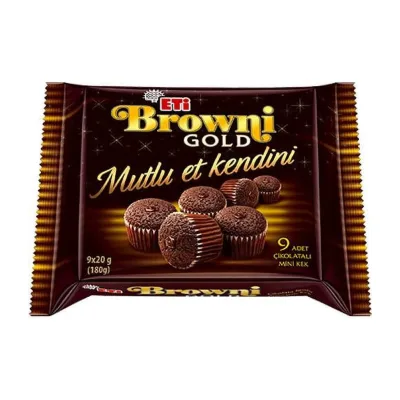 Eti – Browni Gold Mini Cake – 9 pcs