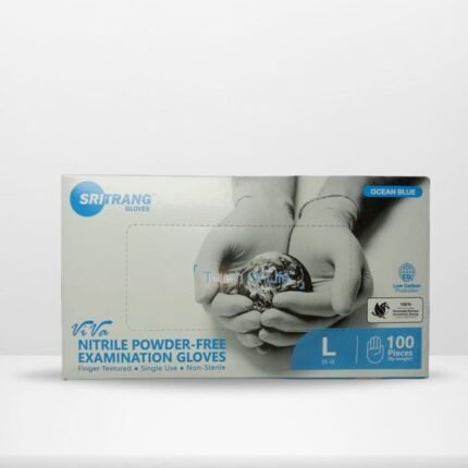 SRITRANG OCEAN BLUE ViVa Nitrile Powder-Free Examination Gloves