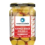 Marmarabirlik green olive stuffed with red pepper-400ml