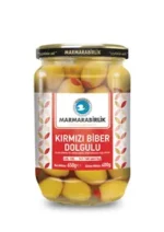 Marmarabirlik green olive stuffed with red pepper-400ml
