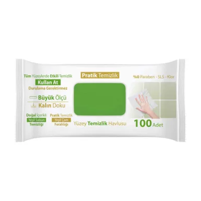Turco – Surface Cleaning Wipes, Green Soap – 100 pcs