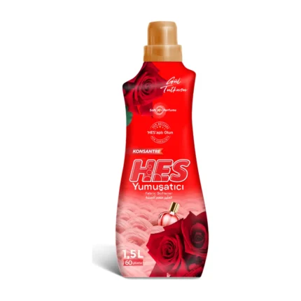 Hes – Concentrated Fabric Softener, Rose Passion – 1.5 L