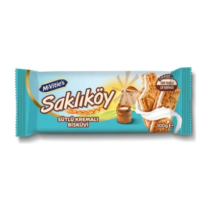 Saklikoy – Biscuits with Milky Cream – 100 g
